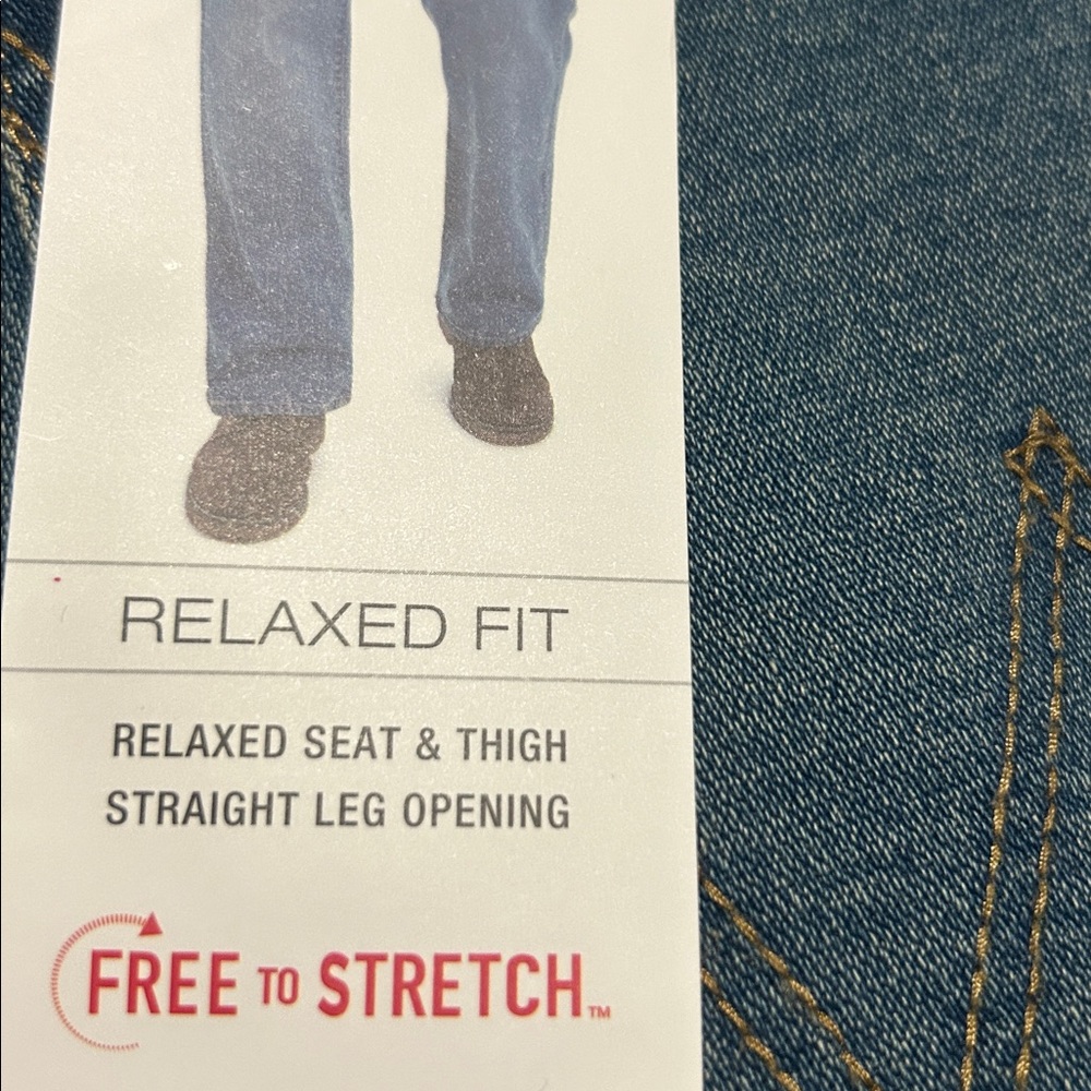 Wrangler Men's Relaxed Fit Jeans in Light Blue size 34x30 NWT - Picture 4 of 4